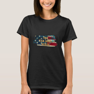North Carolina Nc USA Flag Motto T-Shirt