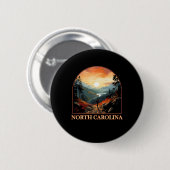 North Carolina Nc Wandern Berg Staatsstolz  Button (Vorne & Hinten)