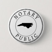 North Carolina Notary Public Button (Vorderseite)
