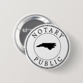 North Carolina Notary Public Button (Vorne & Hinten)