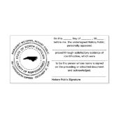 North Carolina Notary Public Recognition Briefmark Permastempel (Design)