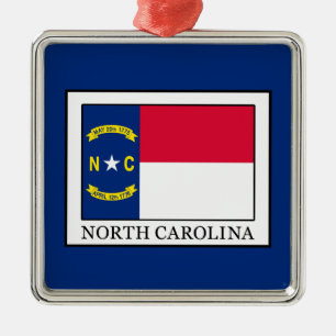 North Carolina Ornament Aus Metall