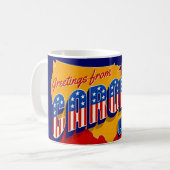 North Carolina Patriotic Greeting Mug Kaffeetasse (Vorderseite Links)