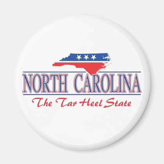 North Carolina Patriotic Magnete Magnet (Vorne)