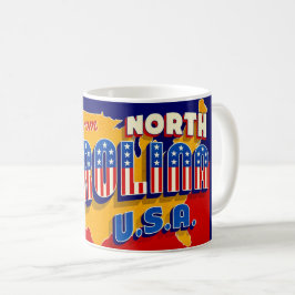 North Carolina Patriotischer Gruß Becher Kaffeetasse