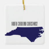 North Carolina Personalisierte Weihnachten Keramikornament (Vorderseite)