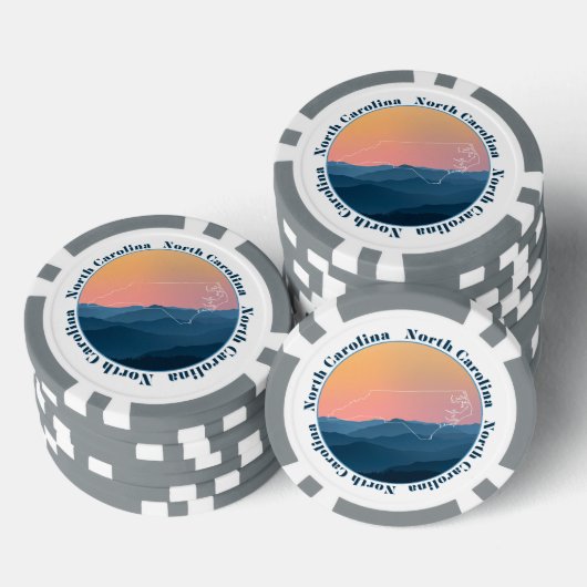North Carolina Pokerchips (Stapel)