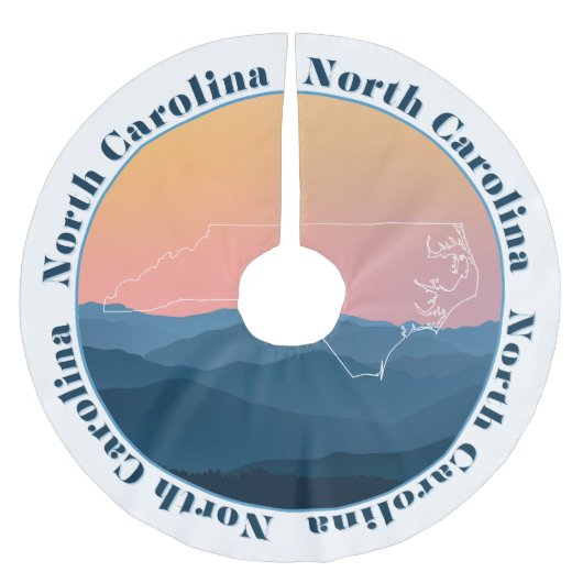 North Carolina Polyester Weihnachtsbaumdecke (Vorderseite)