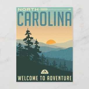 North Carolina Postcard Albergo Colmanicchio Postkarte