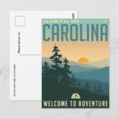 North Carolina Postcard Albergo Colmanicchio Postkarte (Vorne/Hinten)