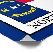 North Carolina Poster (Ecke)
