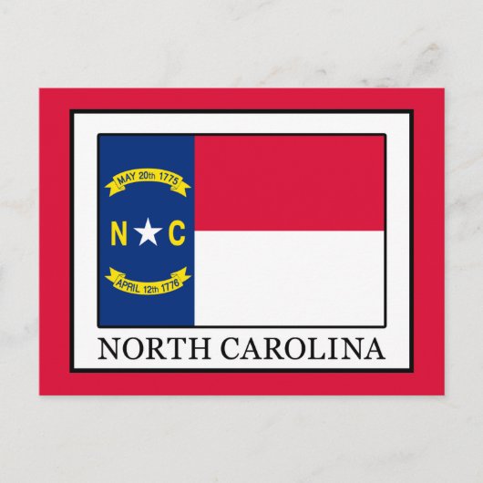 North Carolina Postkarte (Vorderseite)