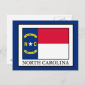 North Carolina Postkarte (Vorne/Hinten)
