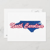 North Carolina Postkarte (Vorne/Hinten)