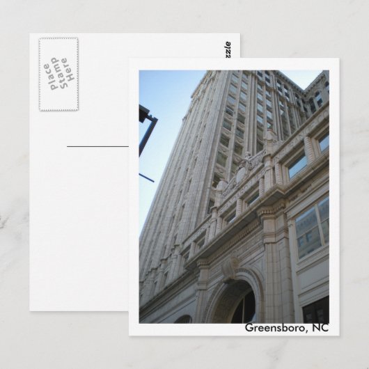 North Carolina Postkarte (Vorne/Hinten)