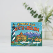 NORTH CAROLINA Postkarte (Stehend Vorderseite)