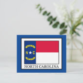 North Carolina Postkarte (Stehend Vorderseite)