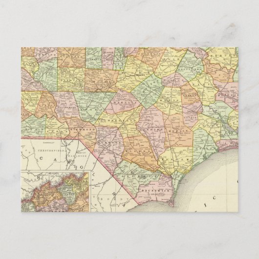 North Carolina Postkarte (Vorderseite)