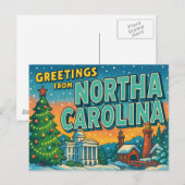 NORTH CAROLINA Postkarte (Vorne/Hinten)