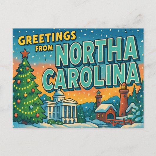 NORTH CAROLINA Postkarte (Vorderseite)