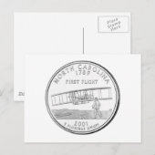 North Carolina Postkarte (Vorne/Hinten)
