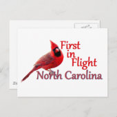 NORTH CAROLINA POSTKARTE (Vorne/Hinten)