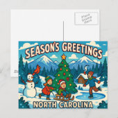 NORTH CAROLINA Postkarte (Vorne/Hinten)