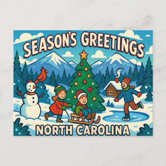 NORTH CAROLINA Postkarte (Vorderseite)