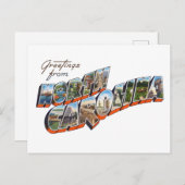 North Carolina Postkarte (Vorne/Hinten)
