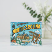 NORTH CAROLINA Postkarte (Stehend Vorderseite)