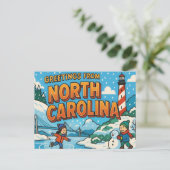 NORTH CAROLINA Postkarte (Stehend Vorderseite)