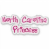 North Carolina Princess Aufkleber (Vorderseite)