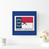 North Carolina Quadratische Wanduhr (Zuhause)