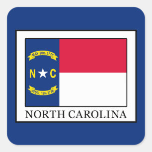 North Carolina Quadratischer Aufkleber