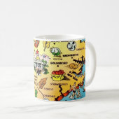 North Carolina - Raleigh Map Mug Kaffeetasse (VorderseiteRechts)