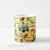 North Carolina - Raleigh Map Mug Kaffeetasse (Mittel)