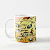 North Carolina - Raleigh Map Mug Kaffeetasse (Links)