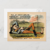 North Carolina Rauchen Tabakwerbung Postkarte (Vorne/Hinten)