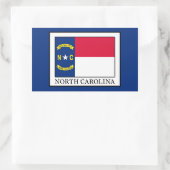 North Carolina Rechteckiger Aufkleber (Tasche)