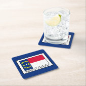 North Carolina Rechteckiger Pappuntersetzer (Vor Ort)