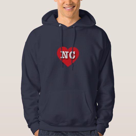 North Carolina Red Heart - I Liebe NC Hoodie (Vorderseite)