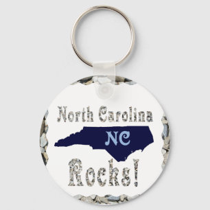 NORTH CAROLINA ROCKS-KEYCHAIN SCHLÜSSELANHÄNGER