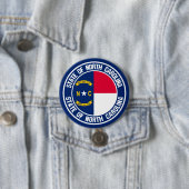 North Carolina Round Emblem Button (Beispiel)