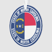 North Carolina Round Emblem Ornament (Vorderseite)