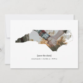 North Carolina Save the Date Fotokarte