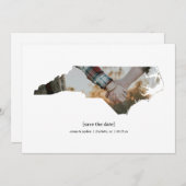 North Carolina Save the Date Fotokarte (Vorne/Hinten)