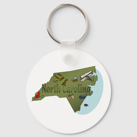North Carolina Schlüsselanhänger (Vorderseite)