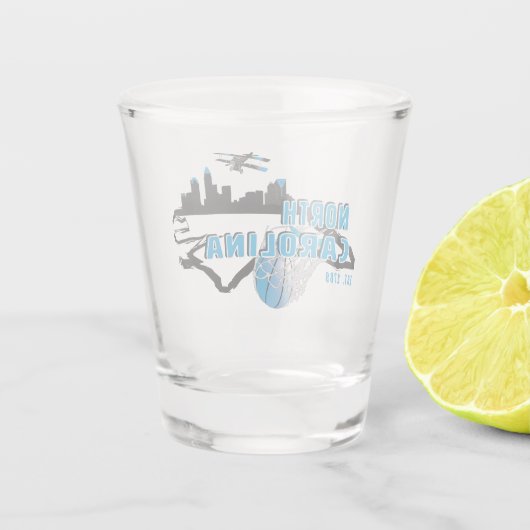 North Carolina-Schnapsglas Schnapsglas (Rückseite)