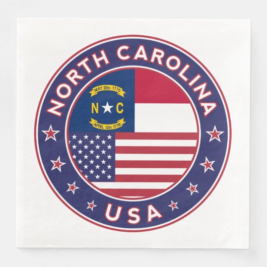 North Carolina Serviette (Vorderseite)