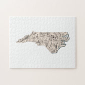 North Carolina Shaped Tar Puzzle (Horizontal)